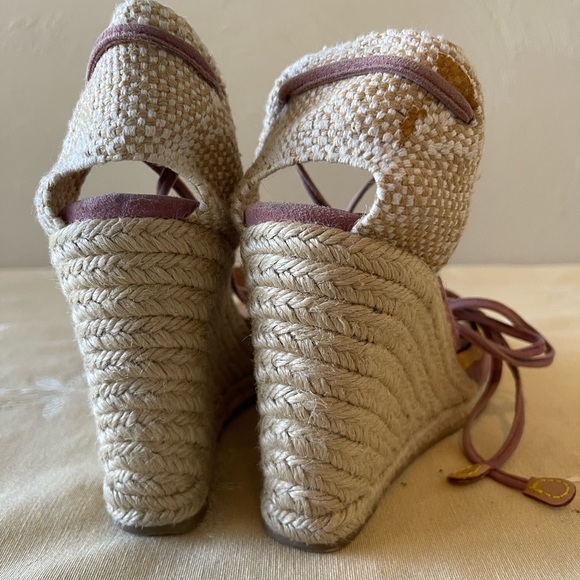 Authentic Louis Vuitton Tie Up Wedges - Picture 3 of 6